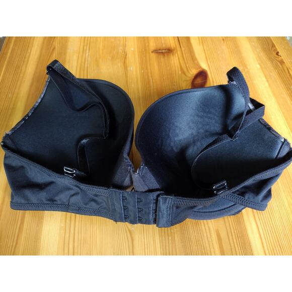 Maidenform Bra One Fab Fit Underwire Push Up Black Women's Size 38D - Picture 3 of 6